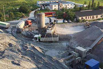 湖南長沙時產130-200噸建築廢棄物處理生產線