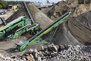 四川時產400噸天然石料移動式破碎生產線