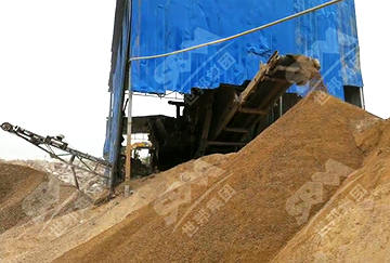 陝西時產100噸建築垃圾移動破碎生產線